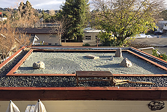 A Zen garden in Martinez, California.